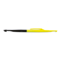 Извлекатор крючка Lineaeffe 16см двухсторонний с конусной иголкой (желто-черный)