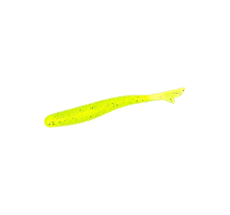 Силіконова приманка Bait Breath U30 Fish Tail Ringer 2" (10 шт.) (Ur27 Chartreuse silver) - 1 Силіконова приманка Bait Breath U30 Fish Tail Ringer 2" (10 шт.) (Ur27 Chartreuse silver) - 1