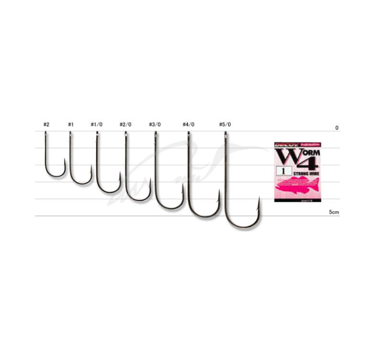 Гачок Decoy Worm4 Strong Wire #1/0 (9 шт/уп) - 3 Гачок Decoy Worm4 Strong Wire #1/0 (9 шт/уп) - 3