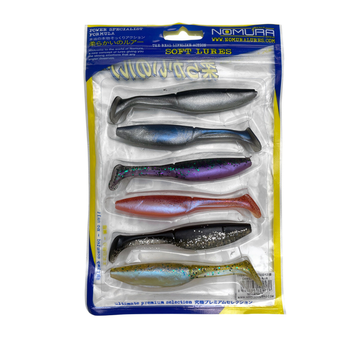 Силіконова приманка Nomura Grab Shad (їстівний) 100мм 9,7 гр. колір 080(white glitter) 6шт (MIX) - 1 Силіконова приманка Nomura Grab Shad (їстівний) 100мм 9,7 гр. колір 080(white glitter) 6шт (MIX) - 1