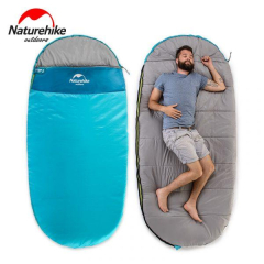 Спальный мешок Nature Hike PAD300 овальной формы (200+30)*100см вес 1,9кг, 5-10℃ синий