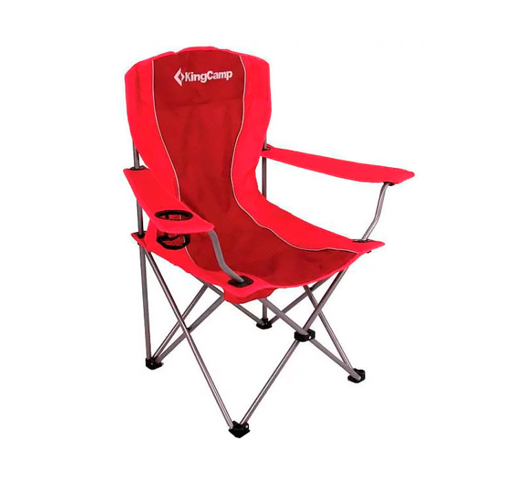 Шезлонг KingCamp Arms Chairin Steel (KC3818) Red - 1 Шезлонг KingCamp Arms Chairin Steel (KC3818) Red - 1