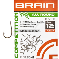 Гачок Brain All Round B5030 #12 (20 шт/уп) ц:bronze