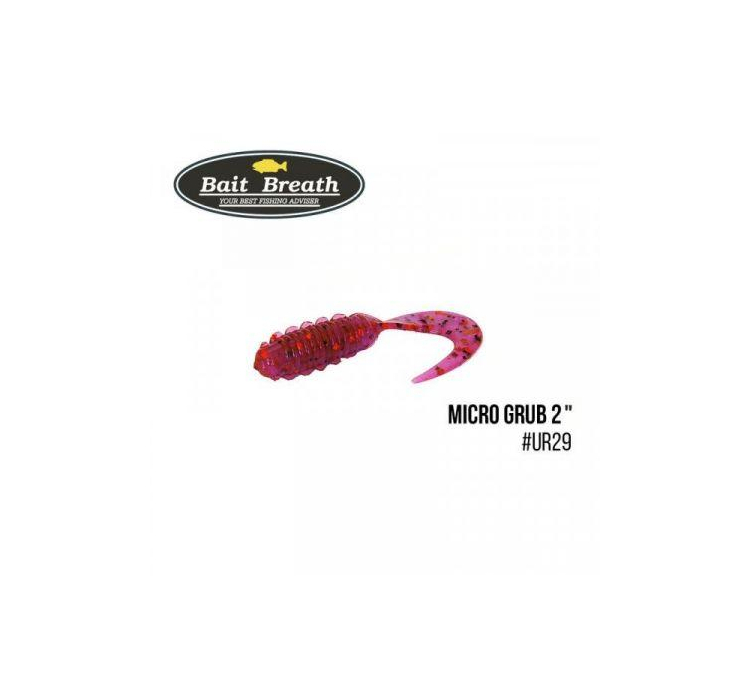 Силіконова приманка Bait Breath Micro Grub 2" (12шт.) (Ur29 Chameleon/red*seed) - 1 Силіконова приманка Bait Breath Micro Grub 2" (12шт.) (Ur29 Chameleon/red*seed) - 1