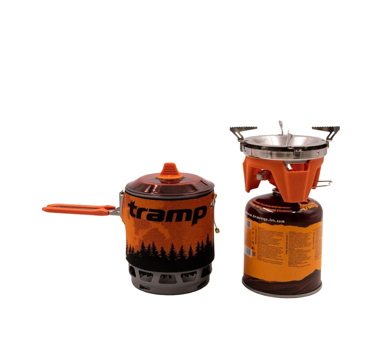 Набір для приготування їжі Tramp TRG-115 (1л), помаранчева - 1 Набір для приготування їжі Tramp TRG-115 (1л), помаранчева - 1