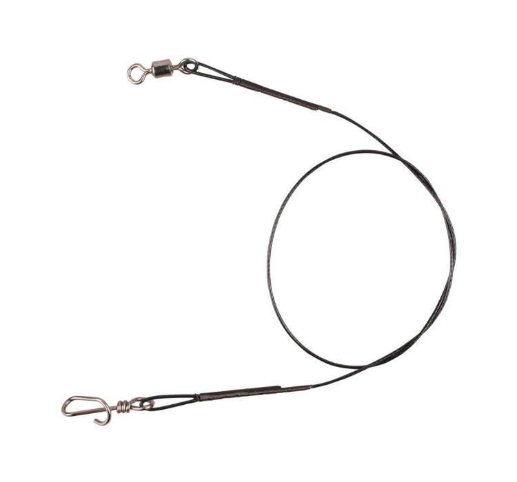 Поводок сталевий з застібкою Mikado Jaws Strong 25см 18кг 2шт./уп. - 1 Поводок сталевий з застібкою Mikado Jaws Strong 25см 18кг 2шт./уп. - 1