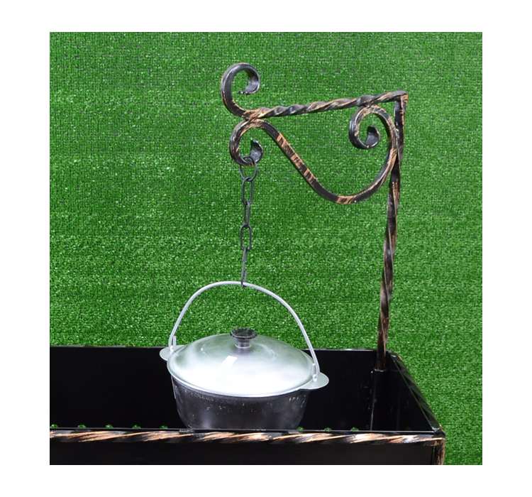 Мангал для шашликів (10-місний), кований - 12 Мангал для шашликів (10-місний), кований - 12