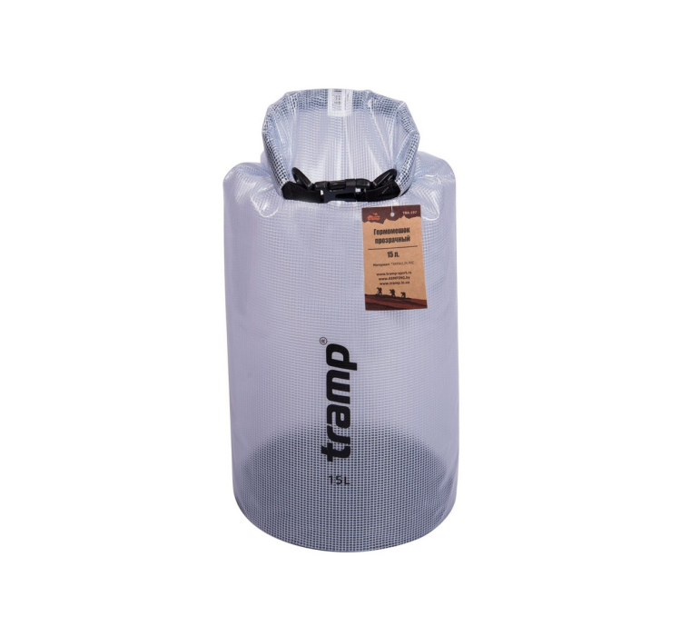 Гермомешок прозрачный 15л Tramp TRA-197 - 1 Гермомешок прозрачный 15л Tramp TRA-197 - 1