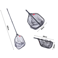 Подсачек Lucky John 190х50х60см прорезиненный