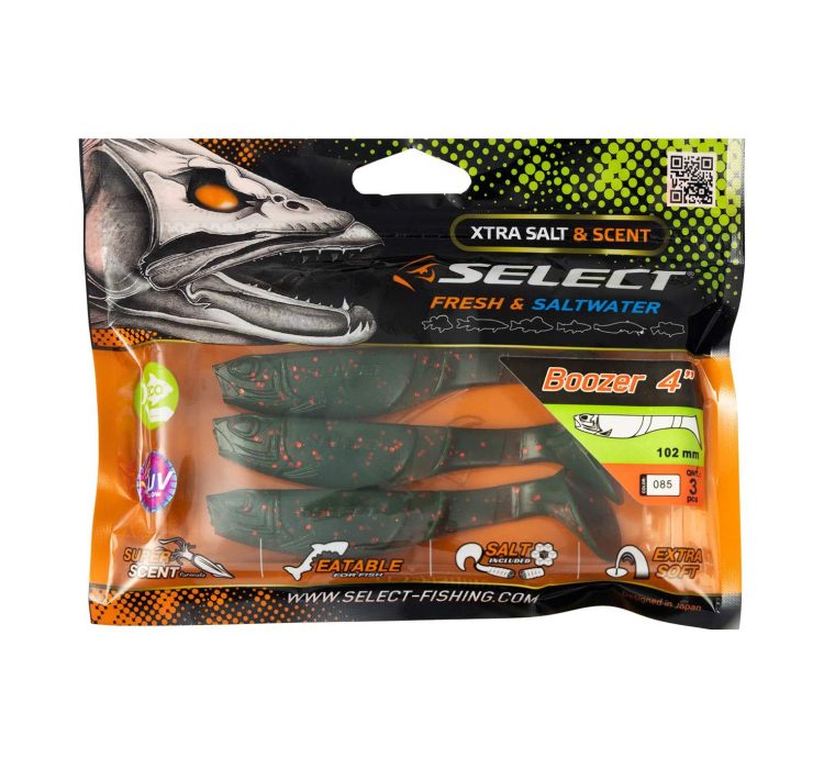 Силиконовая приманка Select Boozer 4" #085 (3 шт./пач.) - 1 Силиконовая приманка Select Boozer 4" #085 (3 шт./пач.) - 1