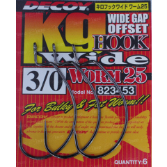 Крючок Decoy Worm25 Hook Wide #3/0 (6 шт/уп)