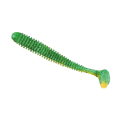 Силіконова приманка Nomura Gator (їстівний) 75 мм 2,5 гр. колір 028 (glitter green) 10 шт.