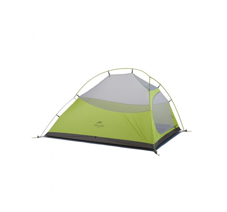 Двухслойная, сверхлегкая, 2-х местная палатка с алюминиевыми дугами и силиконовым тентом, зеленая. - 2 Двухслойная, сверхлегкая, 2-х местная палатка с алюминиевыми дугами и силиконовым тентом, зеленая. - 2