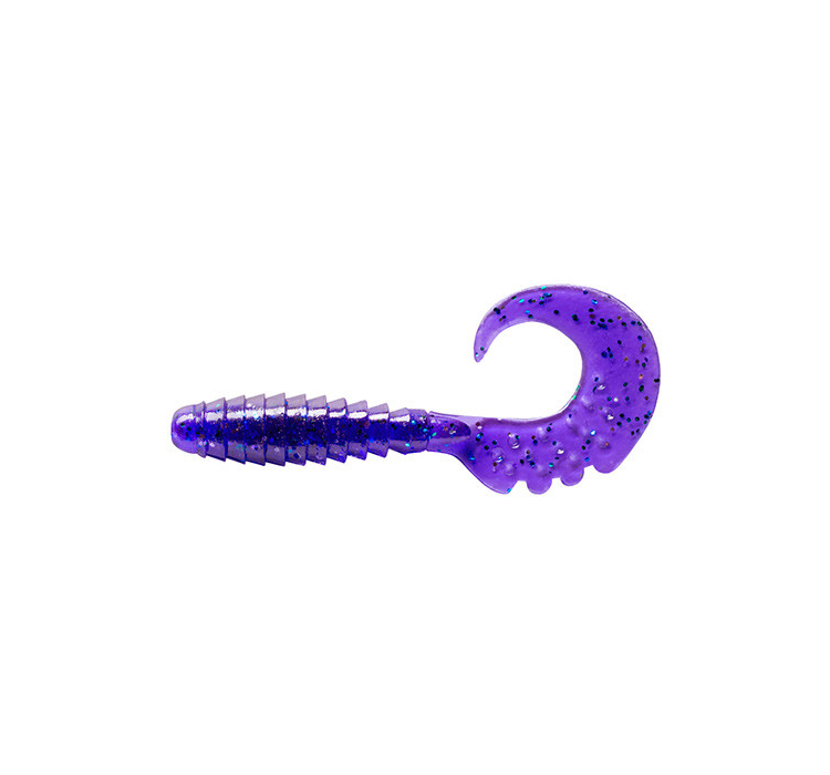Силиконовая приманка FishUP Fancy Grub 2.5"" #060 - Dark Violet/Peacock & Silver (10шт/уп) - 1 Силиконовая приманка FishUP Fancy Grub 2.5"" #060 - Dark Violet/Peacock & Silver (10шт/уп) - 1