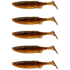 Силиконовая приманка Savage Gear Fat Minnow T-Tail 130 mm 20.0g Motoroil UV (5 шт./пач.)