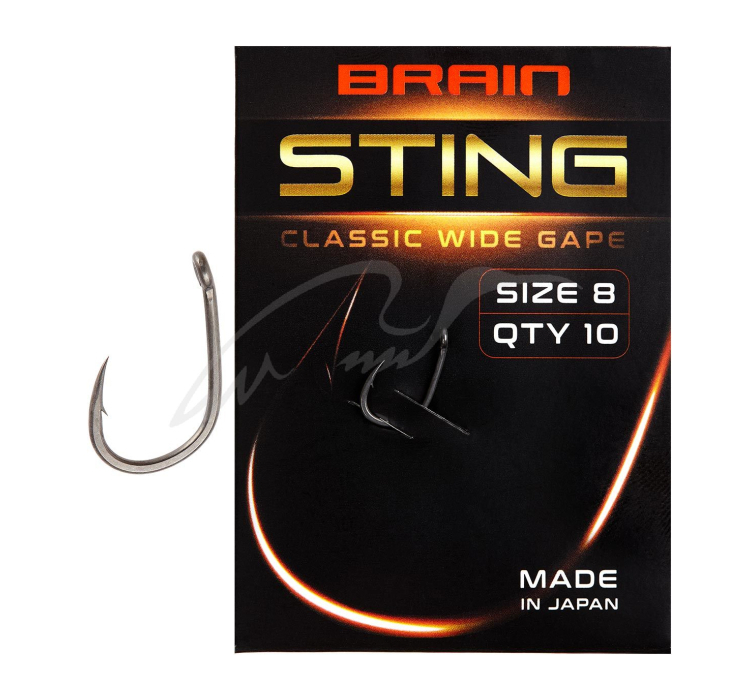 Гачок Brain Sting Classic Wide Gape #8 (10 шт/уп) - 1 Гачок Brain Sting Classic Wide Gape #8 (10 шт/уп) - 1