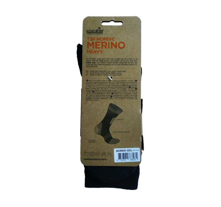 Носки Norfin Nordic Merino Heavy T3P р.XL (45-47) - 4 Носки Norfin Nordic Merino Heavy T3P р.XL (45-47) - 4