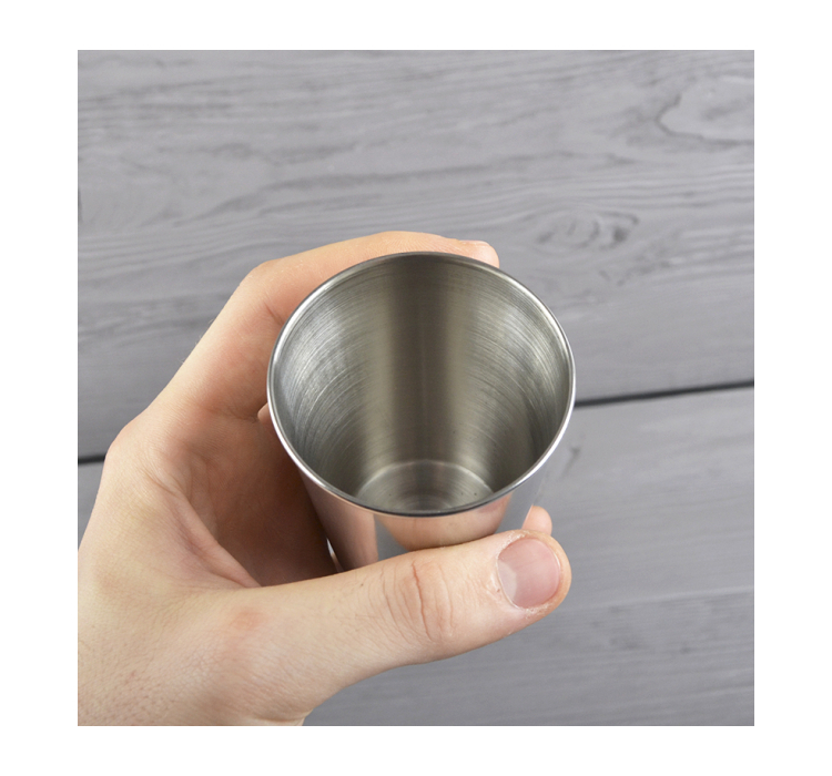 Склянки, чарки туристичнi (4шт, 150мл), металевi в чохлi - 4 Склянки, чарки туристичнi (4шт, 150мл), металевi в чохлi - 4