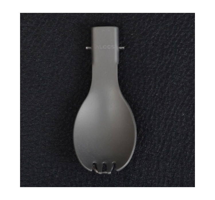 2 в 1 ложка + виделка алюмінієва, складна Alocs TW-104 - 4 2 в 1 ложка + виделка алюмінієва, складна Alocs TW-104 - 4