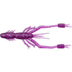 Силиконовая приманка Reins Ring Shrimp 4" 428 Purple Dynamite (8 шт./пач.)
