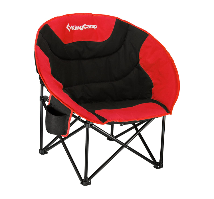 Лежак KingCamp Moon Leisure Chair (KC3816) Black/Red - 6 Лежак KingCamp Moon Leisure Chair (KC3816) Black/Red - 6