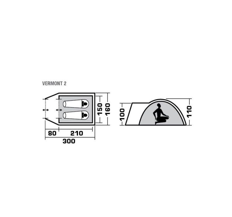 Намет Trek Planet 70107|8 Vermont 2 - 5 Намет Trek Planet 70107|8 Vermont 2 - 5