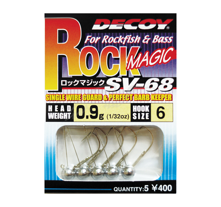 Джиг-голівка Decoy Rock Magic SV-68 #6 1.8g (5 шт/уп) - 1