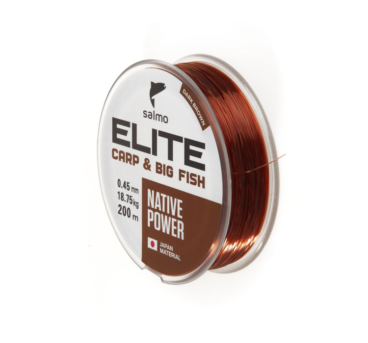 Леска Salmo Elite Carp&Big Fish 200м 0,45мм - 3 Леска Salmo Elite Carp&Big Fish 200м 0,45мм - 3