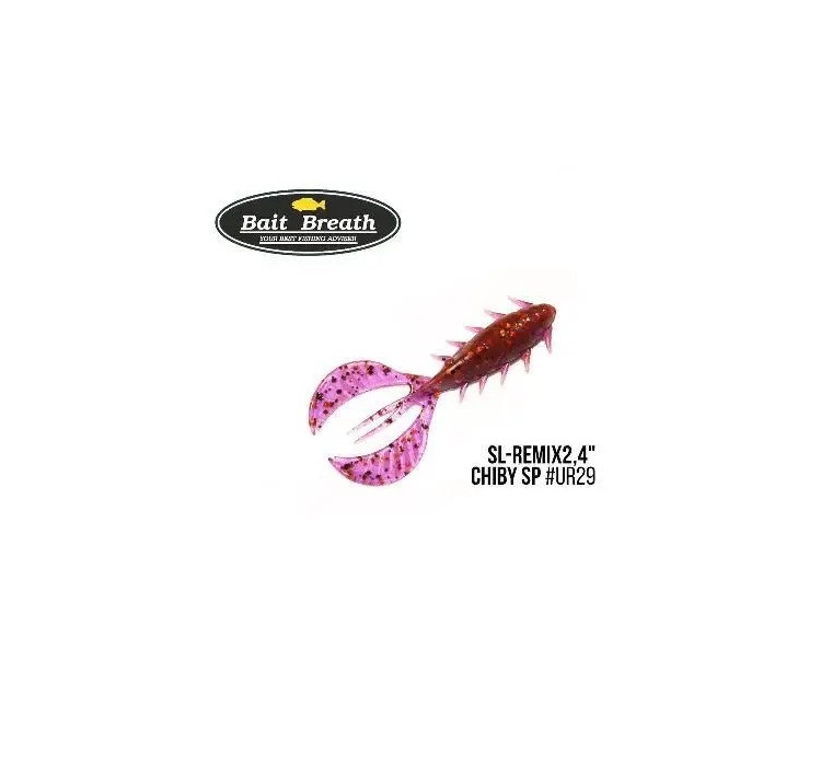 Силіконова приманка Bait Breath SL-Remix Chiby SP 2.4" (10 шт) (Ur29 Chameleon Red seed) - 1 Силіконова приманка Bait Breath SL-Remix Chiby SP 2.4" (10 шт) (Ur29 Chameleon Red seed) - 1