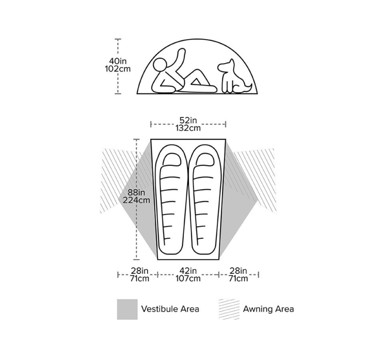 Намет Big Agnes Copper Spur HV UL 2 Bikepack - 8 Намет Big Agnes Copper Spur HV UL 2 Bikepack - 8