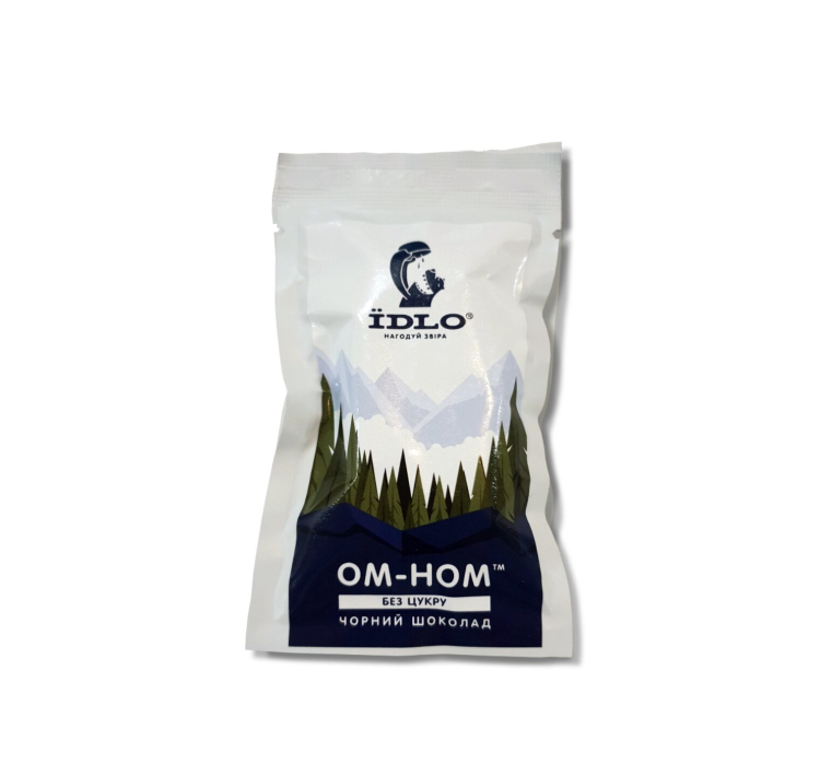 Енергетичний батончик OMNOM "Чорний шоколад" - 1 Енергетичний батончик OMNOM "Чорний шоколад" - 1