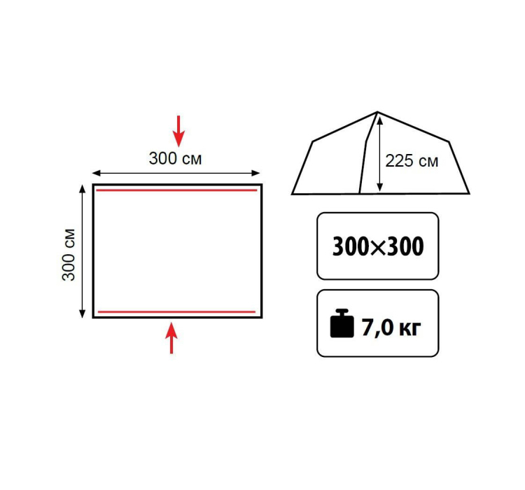 Намет Tramp Bungalow TLT-015.06 - 3 Намет Tramp Bungalow TLT-015.06 - 3