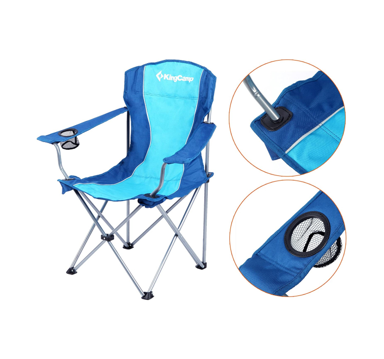 Шезлонг KingCamp Arms Chairin Steel (KC3818) Blue - 3 Шезлонг KingCamp Arms Chairin Steel (KC3818) Blue - 3