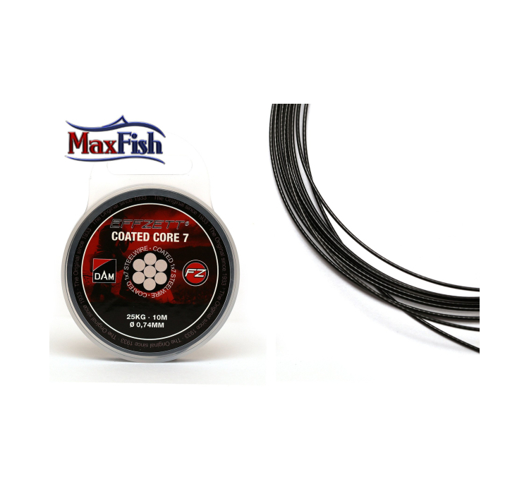 Поводочний сталевий матеріал 1х7 DAM Effzet Coated Core 7 Steeltrace 10м 7кг (чорний) - 2 Поводочний сталевий матеріал 1х7 DAM Effzet Coated Core 7 Steeltrace 10м 7кг (чорний) - 2