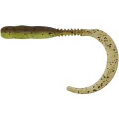 Силіконова приманка Reins Curly Curly 4" B08 Green Pumpkin Chart Melon (12 шт./пач.)