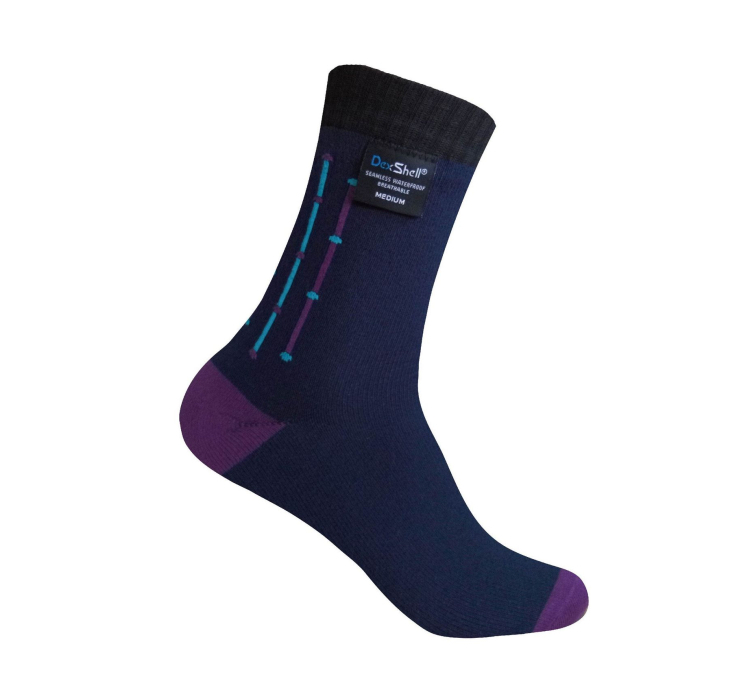 Dexshell Waterproof Ultra Flex Socks XL шкарпетки водонепроникні чорно-фіолетові - 1 Dexshell Waterproof Ultra Flex Socks XL шкарпетки водонепроникні чорно-фіолетові - 1