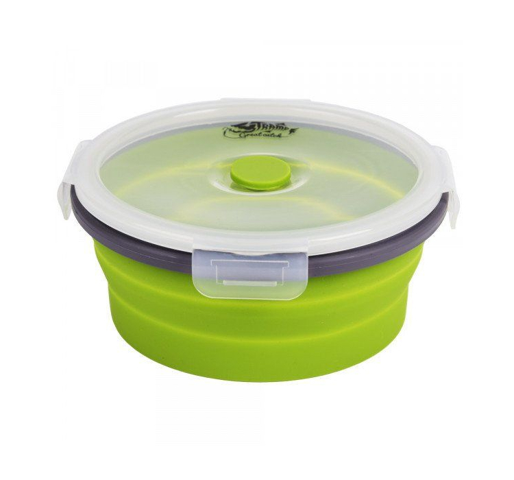 Контейнер складной с крышкой-защелкой Tramp TRC-088-olive - 1 Контейнер складной с крышкой-защелкой Tramp TRC-088-olive - 1