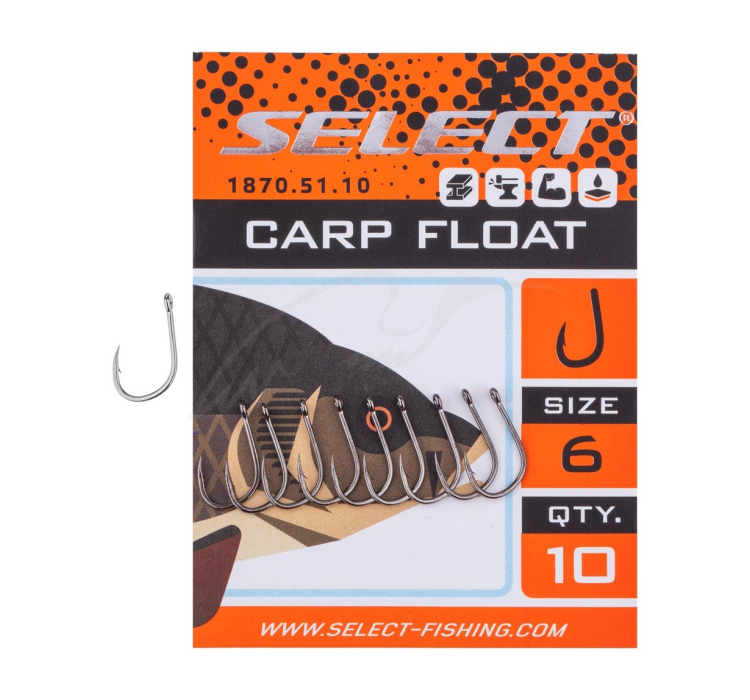 Крючок Select Carp Classic #8 (10 шт/уп) - 1 Крючок Select Carp Classic #8 (10 шт/уп) - 1