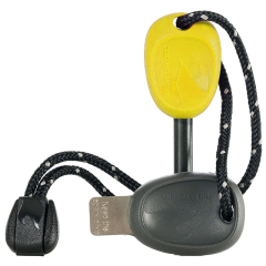 2 в 1 - кресало + свисток LIGHT MY FIRE Swedish FireSteel Scout жовте, блістер