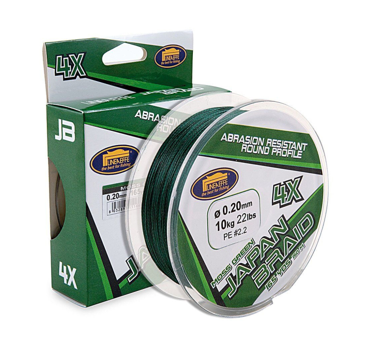 Шнур Lineaeffe Japan Braid 4X Moss Green 150м/165yds 0.10мм FishTest-4.60кг - 1 Шнур Lineaeffe Japan Braid 4X Moss Green 150м/165yds 0.10мм FishTest-4.60кг - 1