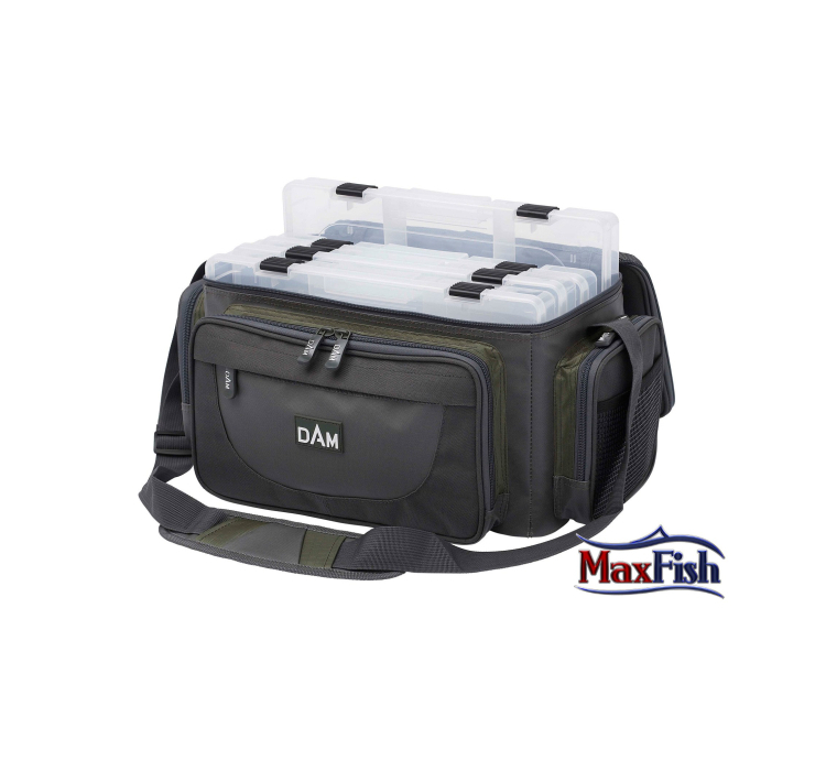Сумка DAM Lure Carryall Bag L для рыбалки многофункциональная+4коробки 44x25х24см - 2 Сумка DAM Lure Carryall Bag L для рыбалки многофункциональная+4коробки 44x25х24см - 2