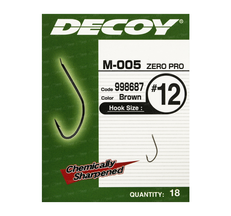 Гачок Decoy M-005 ZERO-PRO #18 (18 шт/уп) - 1 Гачок Decoy M-005 ZERO-PRO #18 (18 шт/уп) - 1