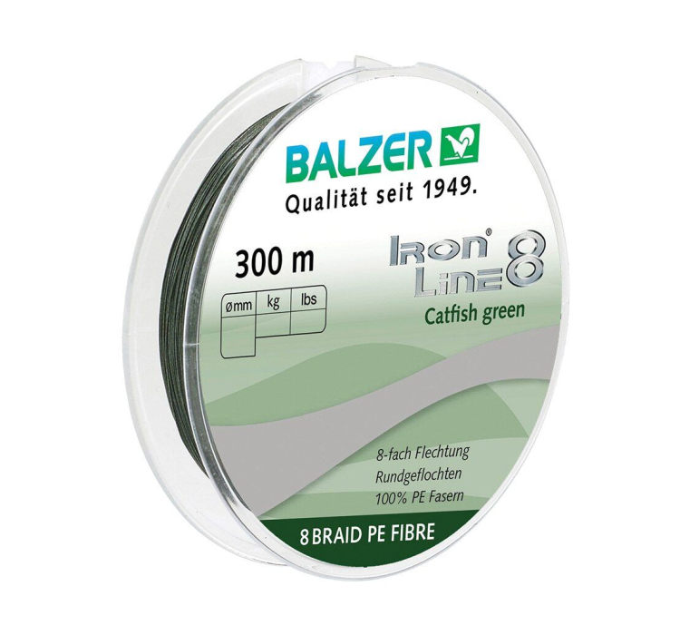 Шнур Balzer Iron Line Catfish 8x Green 300м 0.70мм 89,0кг (темно-зеленый) - 1 Шнур Balzer Iron Line Catfish 8x Green 300м 0.70мм 89,0кг (темно-зеленый) - 1