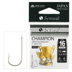 Крючок Mikado Sensual Champion №16 (лопатка) 10шт. (nickel)