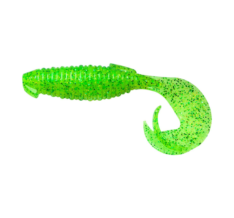 Силиконовая приманка Keitech Flapper Grub 4" (7 шт/уп) ц:424 lime chartreuse - 1 Силиконовая приманка Keitech Flapper Grub 4" (7 шт/уп) ц:424 lime chartreuse - 1