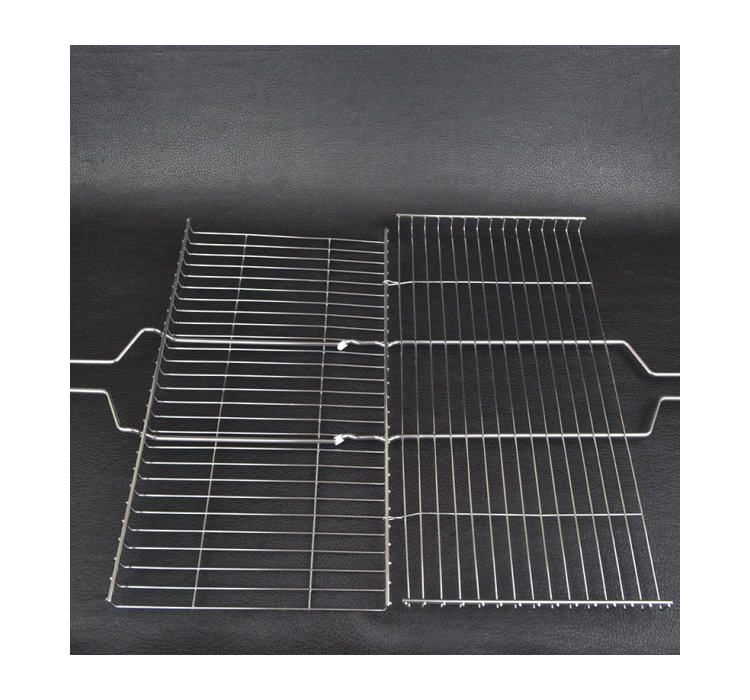 Решітка для гриля подвійна GRILL ME BQ-022 (44х25см), хромована - 8 Решітка для гриля подвійна GRILL ME BQ-022 (44х25см), хромована - 8