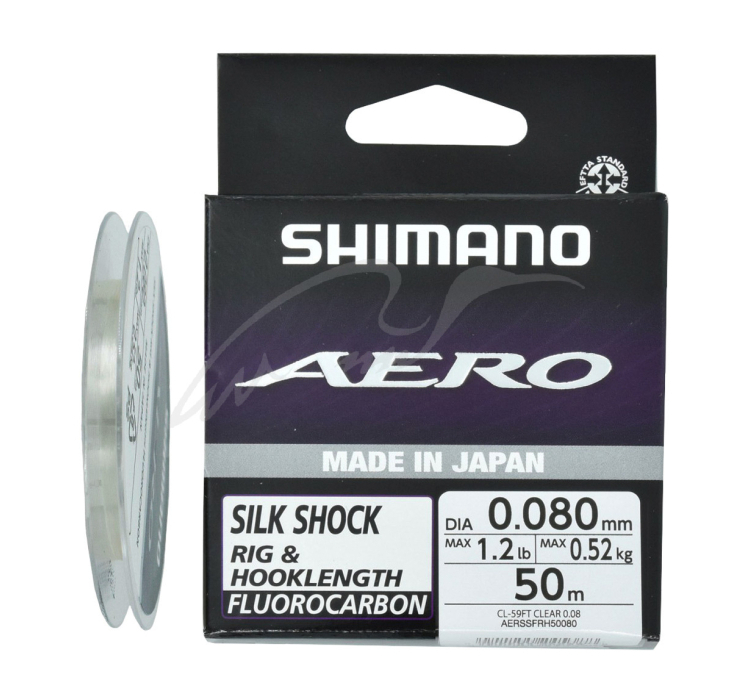 Флюорокарбон Shimano Aero Silk Shock Fluoro Rig/Hooklength 50m 0.114mm 1.29kg - 1 Флюорокарбон Shimano Aero Silk Shock Fluoro Rig/Hooklength 50m 0.114mm 1.29kg - 1