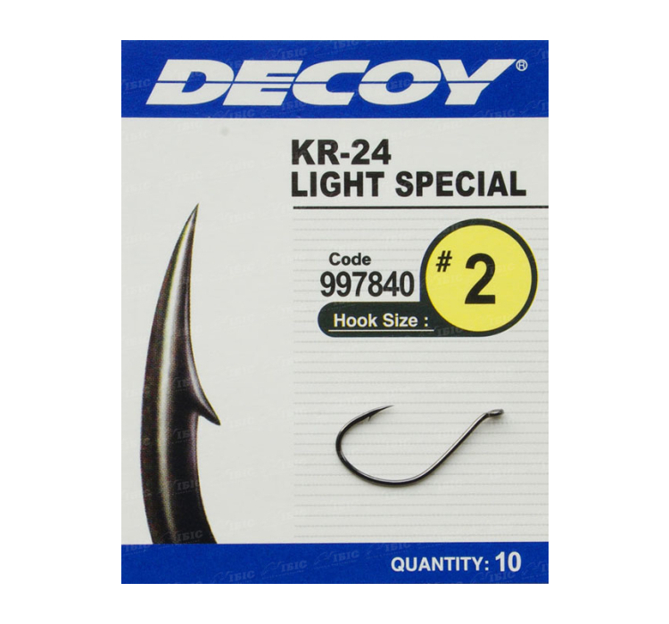 Крючок Decoy KR-24 Light Special #5 (10 шт/уп) - 1 Крючок Decoy KR-24 Light Special #5 (10 шт/уп) - 1