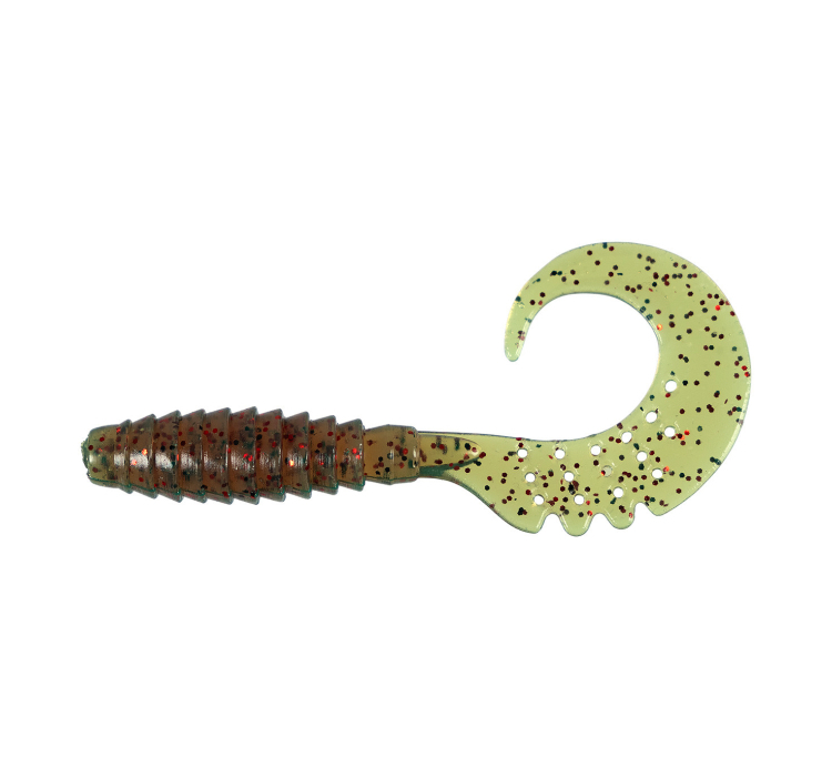 Силіконова приманка FishUP Fancy Grub 1"" #019 - Motor Oil/Red (12шт/уп) - 1 Силіконова приманка FishUP Fancy Grub 1"" #019 - Motor Oil/Red (12шт/уп) - 1