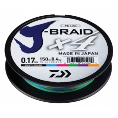 Шнур Daiwa J-Braid X4E 0.19мм 150м Multi Color